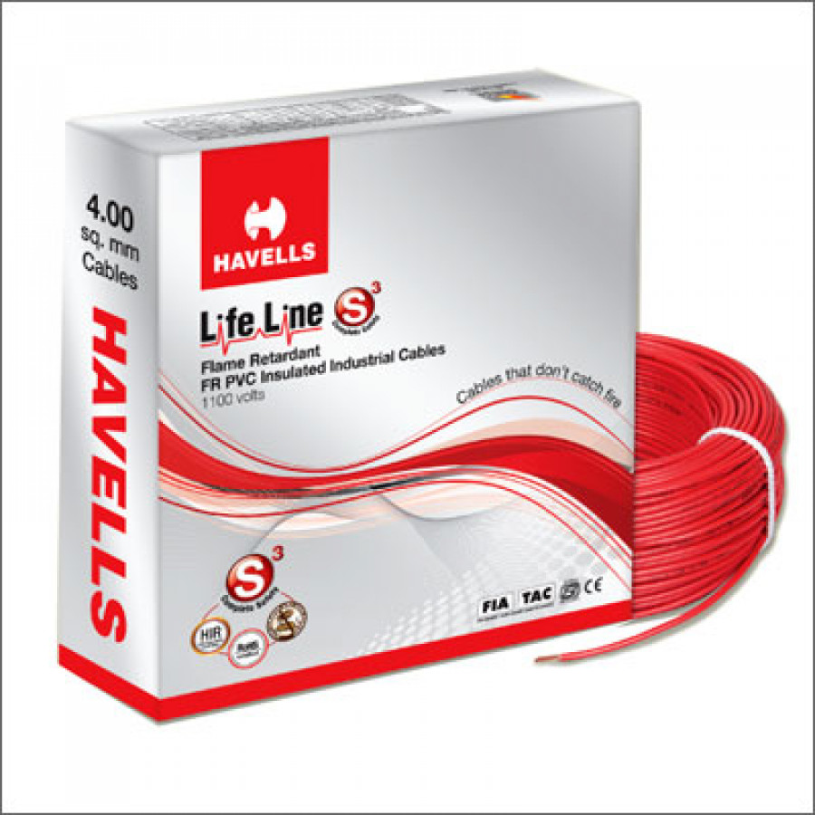 Havells House Wire 2 5 SqMM FR 90 Metres havells-reo-wire-size-1-sqmm-at-900-roll-in-chennai-id-2851656405791